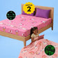 Fairy Unicorn Glow Blanket & June Unicorn Glow Bedsheet Set for Kids | Glow in the Dark Bedding Combo | Birthday Gift & Return Gift