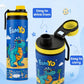 Famyo Rexy the Dinosaur water bottle for kids - 900 ml - school essential - easy to drink from - easy to carry 
