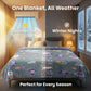 Famyo Leo Astronaut Glow in the dark blanket - all season blanket for kids