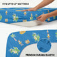 Rexy the Dino Glow Bedsheet for Kids | King Size Glow in the Dark Bedsheet Set | 300 TC Cotton-Blend | Famyo Glow Maxx