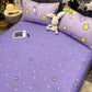 4pc/5pc King Bedding Set- Comforter Cover, Fitted Bedsheet, 2 Pillow Covers, Comforter in Purple Astronaut