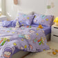 4pc/5pc King Bedding Set- Comforter Cover, Fitted Bedsheet, 2 Pillow Covers, Comforter in Purple Astronaut