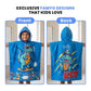 Rexy the Dino & Magic Beach Pink Unicorn Poncho Towels – Set of 2 | Quick-Dry Microfiber Hooded Towels for Kids (1–7 Years)