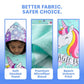 Rexy the Dino & Magic Beach Pink Unicorn Poncho Towels – Set of 2 | Quick-Dry Microfiber Hooded Towels for Kids (1–7 Years)