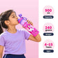 Kids stainless steel water bottle available in June the Unicorn, Rexy the Dinosaur, Leo the Astronaut, Dark Blue Astronaut, and Lavender Unicorn designs, featuring a 900 ml capacity, ideal for school, travel, and everyday hydration.
