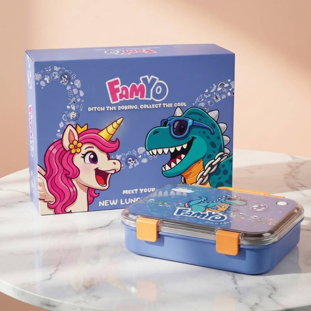 Famyo Bento Lunch box for kids - tffin box for school kids