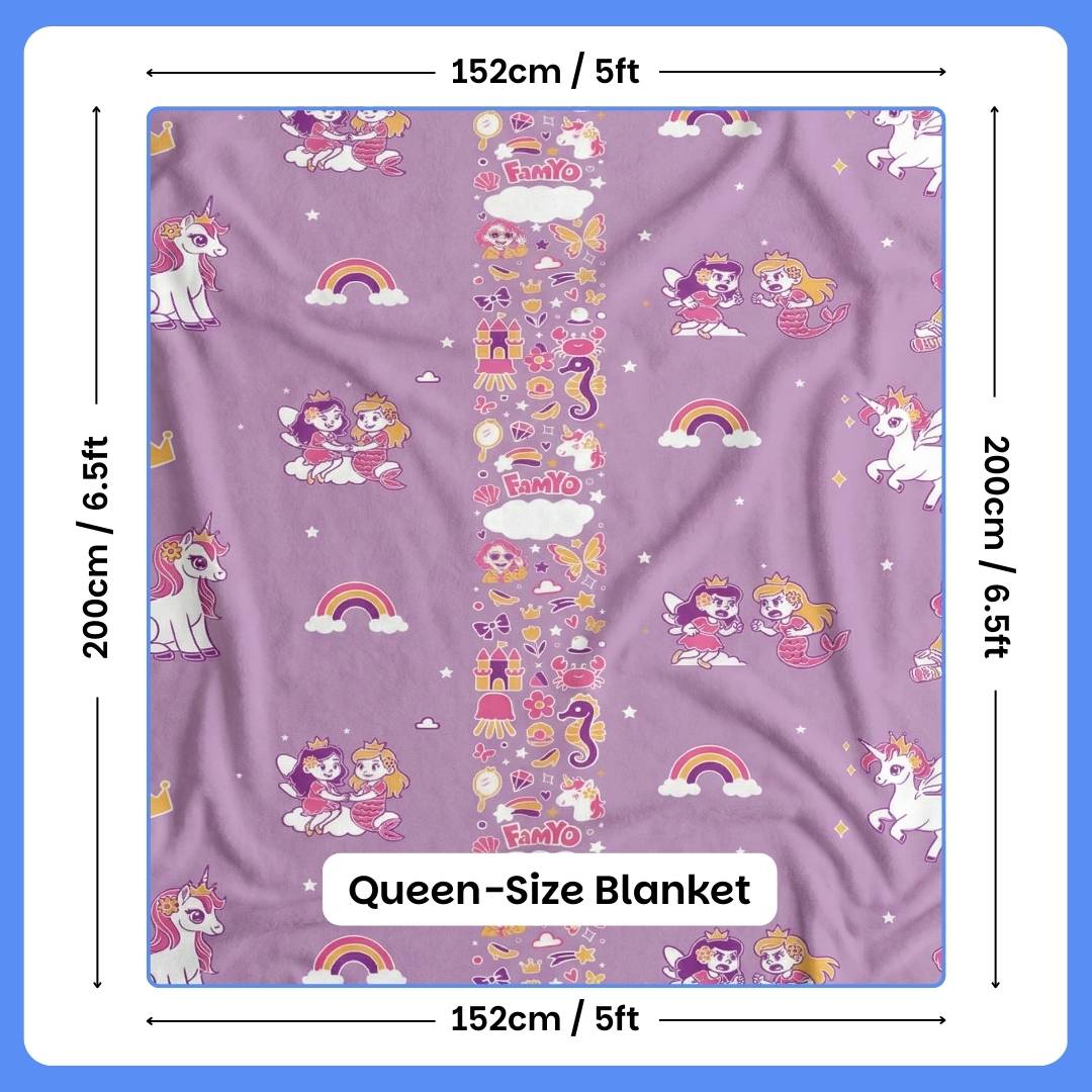 Mira the Mermaid Glow Maxx Blanket for Kids – Soft Kids Blanket, Perfect Gift for Kids 0-15 years