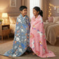 Rocket Spaceship & Pink Unicorn Glow Blanket Set of 2 | Soft Flannel AC Blankets for All-Season | Perfect Gift for Kids