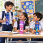 Leo the Astro, Rexy the Dino & June the Unicorn Water Bottle Set of 3 for Kids | 900 ML | Stainless Steel | School Water Bottles | Perfect for Festive Gifting