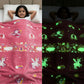 Famyo glow in the darkJune the unicorn blanket for kids