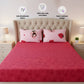 Strawberry Pink 250TC King Bed Sheet Set (Set of 4 or Set of 5)