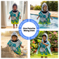Cute Shark Hooded Poncho Towel for Kids | Quick-Dry, Highly Absorbent Microfiber Bath Towel