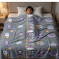 Leo the Astro Glow in the Dark Quilt/Blanket/AC Comforter & Rexy the Dino Hooded Poncho Towel Set for Kids | Glow Maxx & Hood Maxx Series