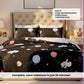 Astronaut in Space 250TC King Bed Sheet Set (Set of 4 or Set of 5)