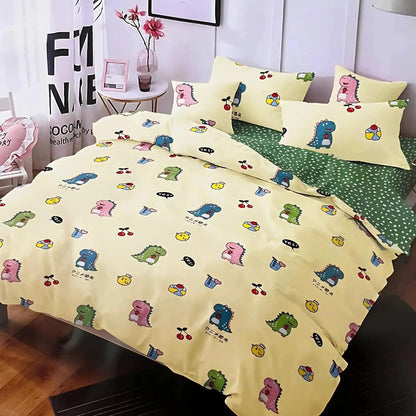 Famyo's Premium Kids' Bedding Set with comfortable Comforter and fitted bedsheet for a stylish bedroom.