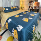 4pc/5pc King Bedding Set- Comforter Cover, Fitted Bedsheet, 2 Pillow Covers, Comforter in Cute Smiles Famyo