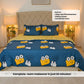 Cute Smiles 250TC King Bed Sheet Set (Set of 4 or Set of 5)