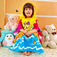 Cute Pink Mermaid Poncho Bath Towel for Kids, 1-7 years | Quick-Drying Microfiber Kids Towel. Cool Poncho Bath Robe Towels for Kids at lowest prices only @ Famyo. Shop 2 Poncho Towels @ Just Rs 999 with poncho999