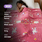 June the Unicorn & Rexy the Dino Glow Maxx Blanket, Set of 2 – Glow Maxx Series | Soft Flannel Queen Size AC Blankets, 200×152 cm