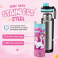 Famyo June the unicron water bottle for kids - 900 ml - school essential - stainless steel - durable - BPA Free materials