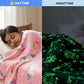 Pink Unicorn Glow Blanket | Soft Flannel AC Blanket for All-Season | Perfect Gift for Kids