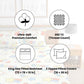 3pc King Size Bedsheet Set – Fitted Bedsheet & 2 Pillow Covers with Zip | Space Bedsheet Set