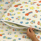3pc King Size Bedsheet Set – Fitted Bedsheet & 2 Pillow Covers with Zip | Space Bedsheet Set