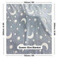 Moon & Stars Glow in The Dark Blanket | Queen-Size, 80in x 60in