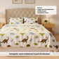 Dino Park 250TC King Bed Sheet Set (Set of 4 or Set of 5)