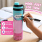 Famyo June the unicron water bottle for kids - 900 ml - school essential - dedicated name space - easy identification - no miix-ups at school - personalize it 
