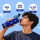 Kids stainless steel water bottle available in June the Unicorn, Rexy the Dinosaur, Leo the Astronaut, Dark Blue Astronaut, and Lavender Unicorn designs, featuring a 900 ml capacity, ideal for school, travel, and everyday hydration.