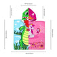 Famyo Set of 3 hooded poncho towel for kids - june the unocrn, crocodile and shark designs for your kids - perfect for kids age 1-7 years