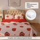 Strawberry Pink 250TC King Bed Sheet Set (Set of 4 or Set of 5)