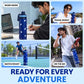 Kids stainless steel water bottle available in June the Unicorn, Rexy the Dinosaur, Leo the Astronaut, Dark Blue Astronaut, and Lavender Unicorn designs, featuring a 900 ml capacity, ideal for school, travel, and everyday hydration.