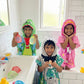Famyo Set of 3 hooded poncho towel for kids - june the unocrn, crocodile and shark designs for your kids