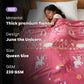 Famyo glow in the dark blanket - thick premium flannel, 230 gsm