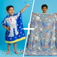 Famyo Exclusive Gift Bundle – Rocket Spaceship Glow Blanket + Astro Hooded Towel for Kids