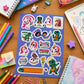 Famyo Kids Sticker Sheets – Fun Famyoverse Stickers for Kids | Rexy Dino & June Unicorn Designs