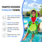 Crocodile hooded poncho towel and Blue Dino glow in the dark quilt, blanket and AC comforter gift set for kids featuring quick-dry microfiber, soft flannel fabric, lightweight comfort, and fun character designs for bath time and bedtime.