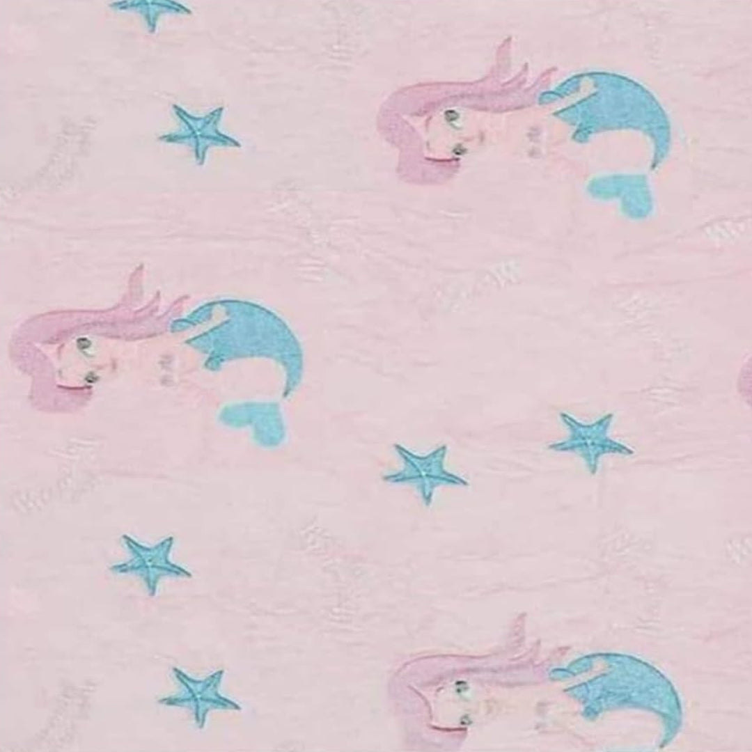 Mermaid Glow in The Dark Blanket for Kids | 200 x 152cm, 0-15 Years, Queen Size Flannel Blanket | Birthday Gift for Kids Bed, Sofa, or Couch