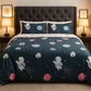 4pc Kids Bed Set – King Size Fitted Bedsheet , Comforter Cover & 2 Pillow Covers | Astronaut Theme Famyo Shop WH