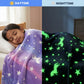 Purple Unicorn Glow Blanket | Soft Flannel AC Blanket for All-Season | Perfect Gift for Kids