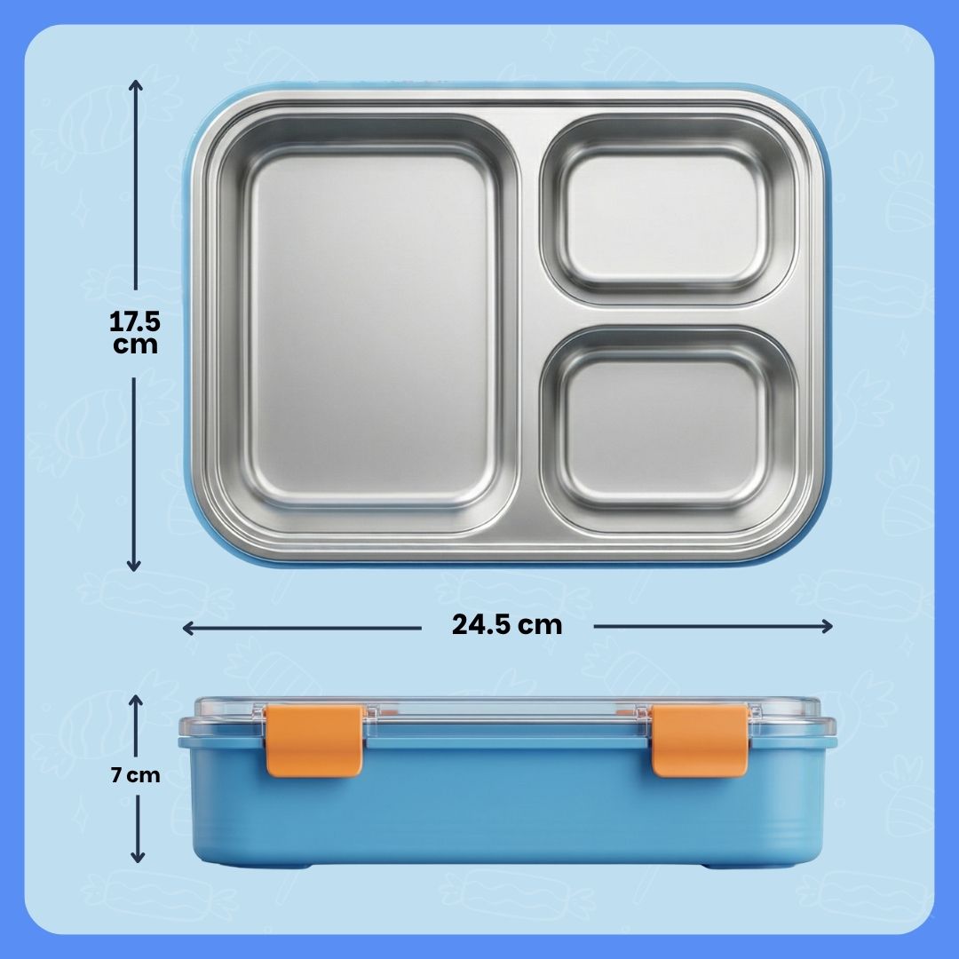 Famyo School essential - Dinosaur Bento Lunch Box - easy to carry and compact