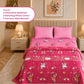 June the Unicorn Glow in the Dark Blanket/Quilt/AC Comforter & Glow Bedsheet Set for Kids | 4 PC Queen Size Bedding Set | Glow Maxx Series
