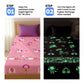 Famyo glow in the dark bedsheet - how to charge - leave it under light/ sunlight for sometike and then watch it glow.