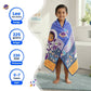 Famyo Leo the Astronaut Flat Towel for Kids made with premium microfiber fabric featuring quick dry technology, lightweight and travel friendly design, fade resistant print, soft and highly absorbent for bath, beach, swimming and everyday use.