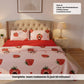 Strawberry Pink 250TC King Bed Sheet Set (Set of 4 or Set of 5)