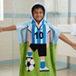 Football Poncho Towel for Kids | Hooded Bath Towels for Boys & Girls | 60 x 60cm Toddler Pool Towel with Hood, 1-7 years