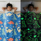 Dino Glow Blanket | Soft Flannel AC Blanket for All-Season | Perfect Gift for Kids