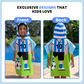 Football Poncho Towel for Kids | Hooded Bath Towels for Boys & Girls | 60 x 60cm Toddler Pool Towel with Hood, 1-7 years